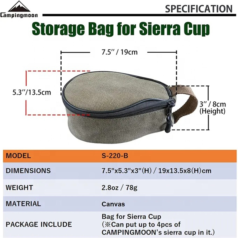 CAMPINGMOON S220-B Canvas Mini - đánh giá và giá Food Snacks Delivery