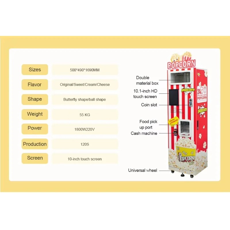 Customized New Automatic Popco - đánh giá và giá Popcorn