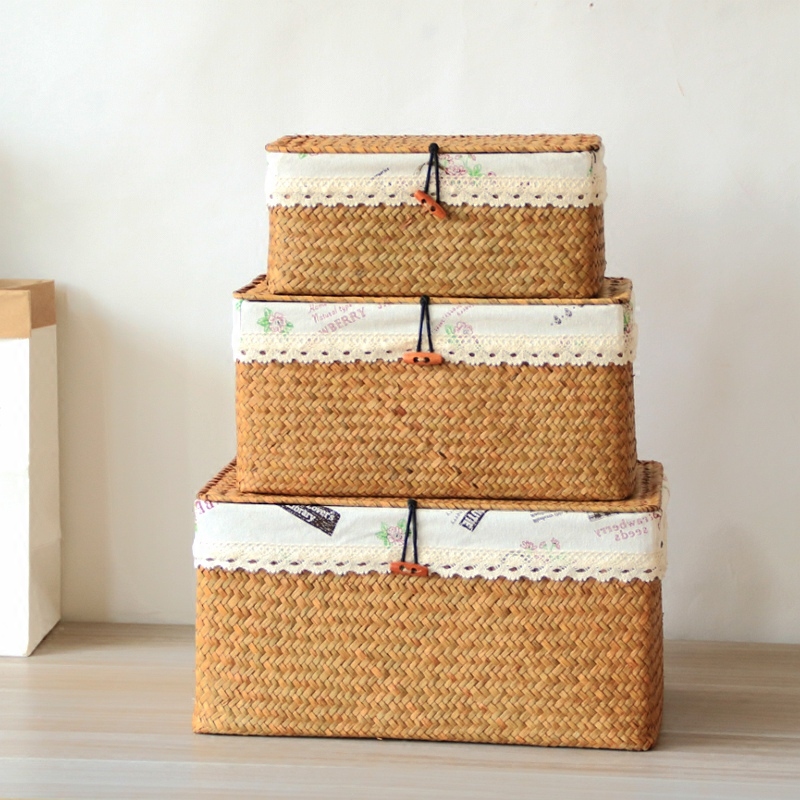 Seaweed Woven Box Grass Basket - đánh giá và giá Seaweed Snack