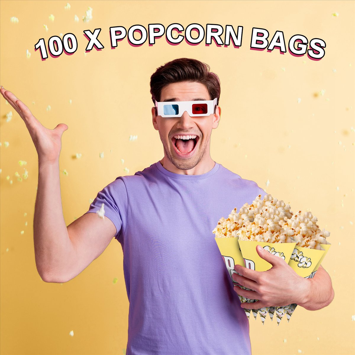 [Promotions]100X popcorn bags  - đánh giá và giá Popcorn