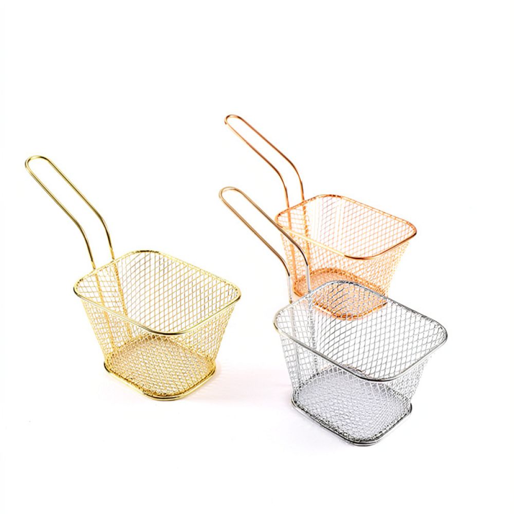 Decorative Mini Square Fry Bas - đánh giá và giá Food Snacks Catering