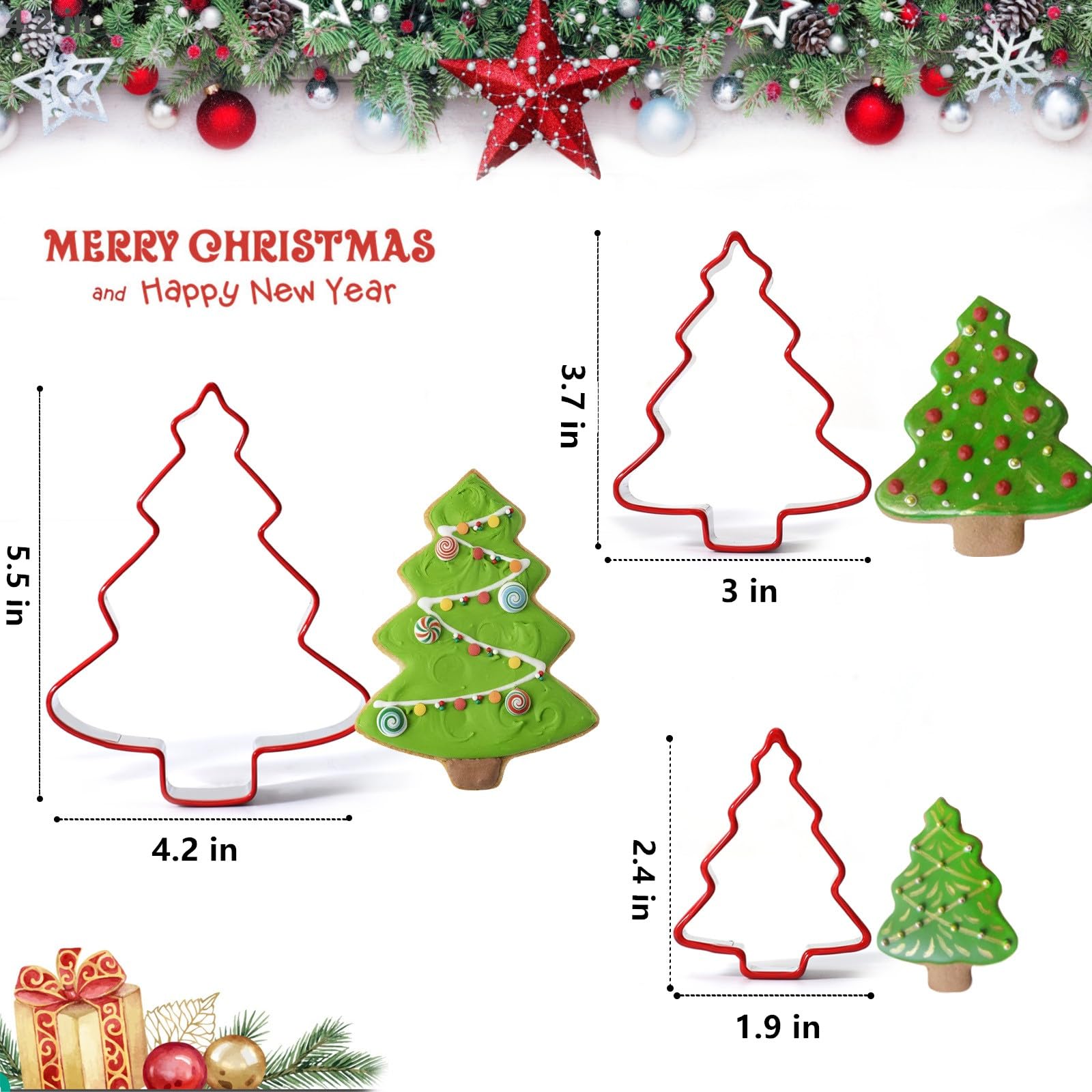 FAIS DU 3pcs Christmas Tree Co - đánh giá và giá Cookies Pack
